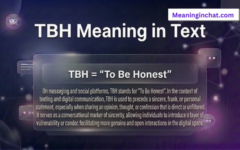 TBH Meaning in Text