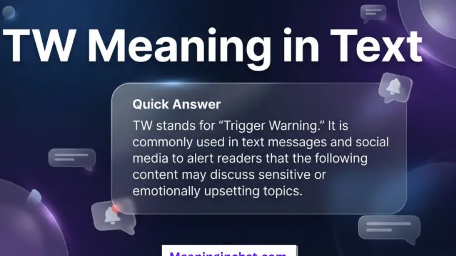 TW Meaning in Text