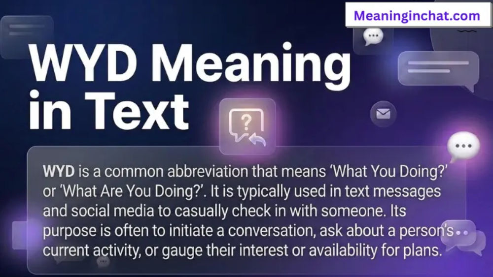WYD Meaning in Text