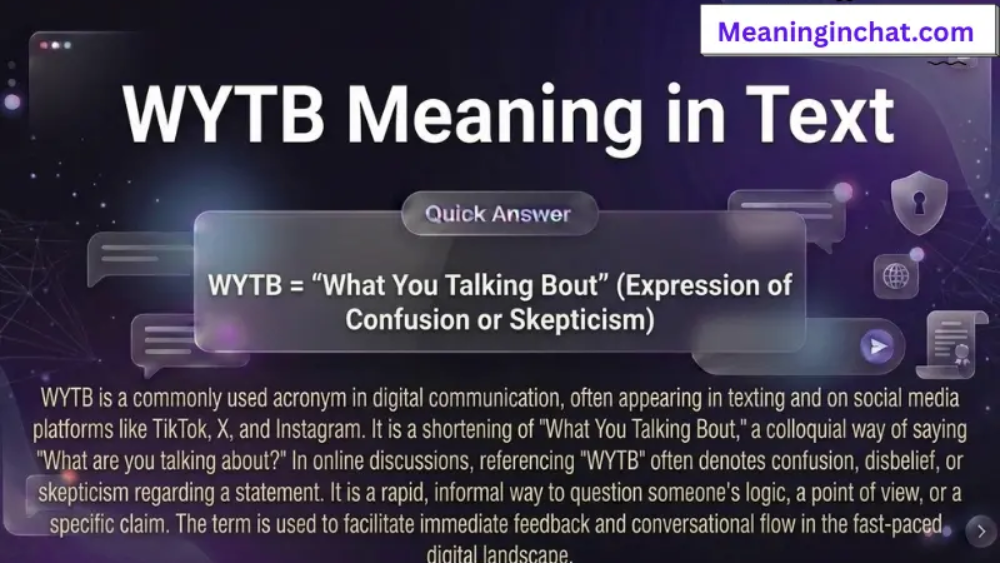 WYTB Meaning in Text