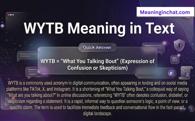 WYTB Meaning in Text