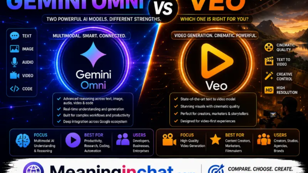Gemini Omni vs Veo