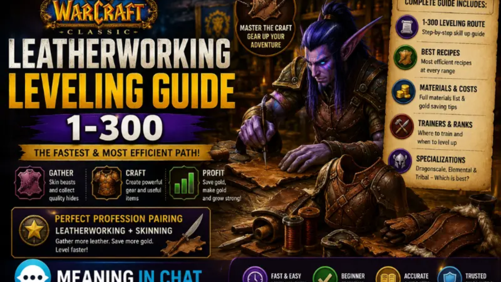 Classic Leatherworking Leveling Guide 1-300