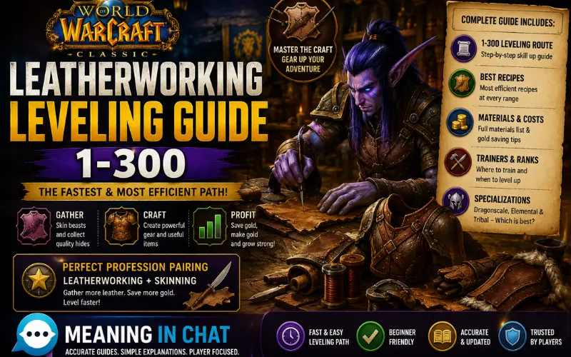 Classic Leatherworking Leveling Guide 1-300