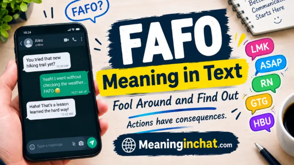 FAFO Meaning in Text