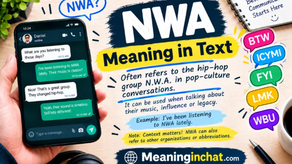 NWA Meaning in Text